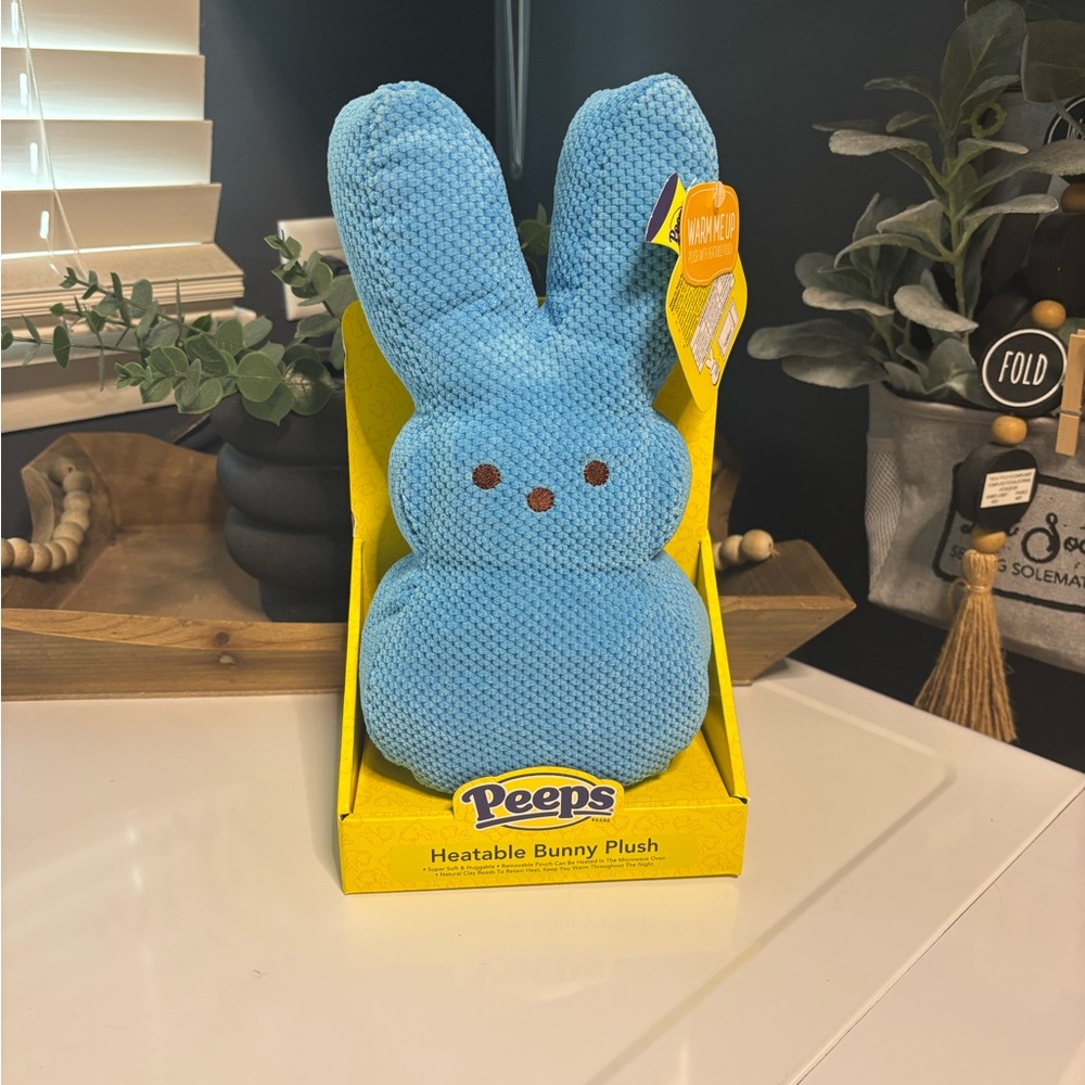 Peeps Blue Heatable Bunny Plush